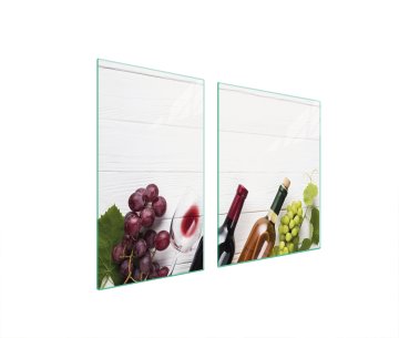 TMK STAKLENI TANJUR I DASKA ZA REZANJE 100x52 ZA VINO