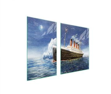 TMK STAKLENI TANJUR I DASKA ZA REZANJE 100x52 TITANIC