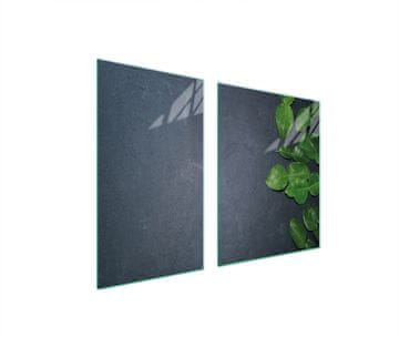 TMK STAKLENI TANJUR I DASKA ZA REZANJE 100x52 ŠKRILJAC