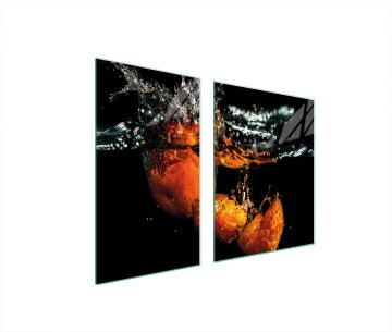 TMK STAKLENI TANJUR I DASKA ZA REZANJE 100x52 VOĆE