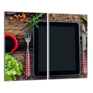 TMK Staklena zaštitna ploča za štednjak 2x30x52 Kuhinja