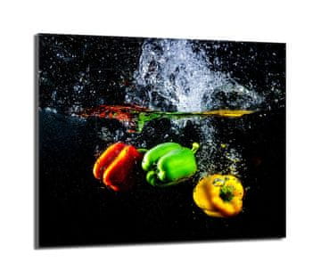 TMK Staklena zaštita za štednjak 60x52 Paprika