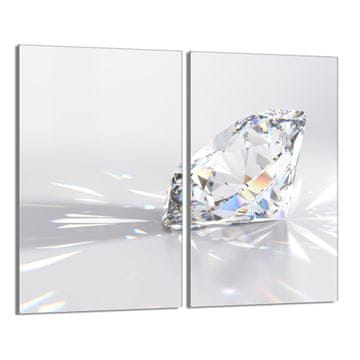 TMK Staklena zaštitna ploča za štednjak 2x30x52 Diamond