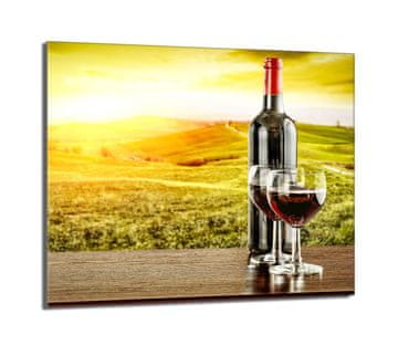 TMK Staklena zaštita za ploču za kuhanje 60x52 Vino