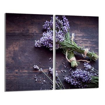 TMK Staklena zaštitna ploča za štednjak 2x30x52 Lavanda