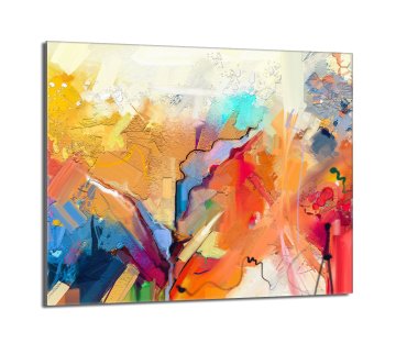 TMK Staklena zaštitna ploča za štednjak 60x52 Šarena