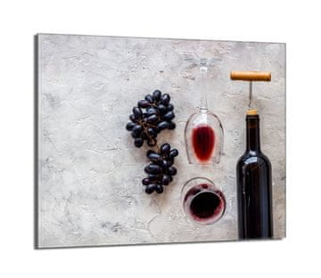 TMK Staklena zaštita za ploču za kuhanje 60x52 Vino