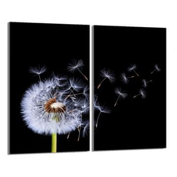 TMK Staklena zaštitna ploča za štednjak 2x30x52 Flower