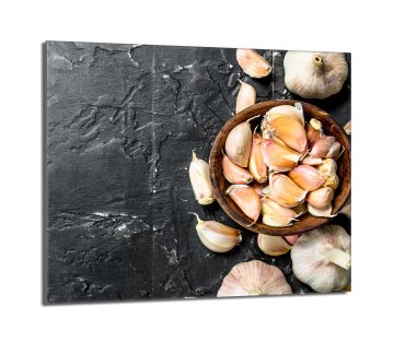 TMK Staklena zaštitna ploča za štednjak 60x52 Češnjak