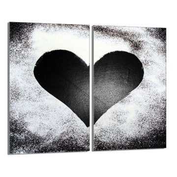 TMK Staklena zaštitna ploča za štednjak 2x30x52 Srce