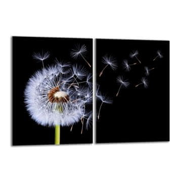 TMK Staklena zaštitna ploča za štednjak 2x40x52 Flower