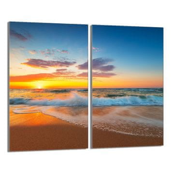 TMK Staklena zaštitna ploča za štednjak 2x30x52 Sea