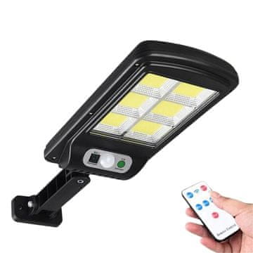 Netscroll Solarna zidna svjetiljka, LED, senzor pokreta, solarno punjenje, 3 načina osvjetljenja, IP65, crna, LedSens