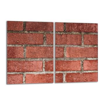 TMK Staklena zaštitna ploča za štednjak 2x40x52 Cigla
