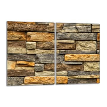 TMK Staklena zaštitna ploča za štednjak 2x40x52 Cigla