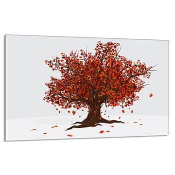 TMK Staklena zaštitna ploča za štednjak 80x52 Tree