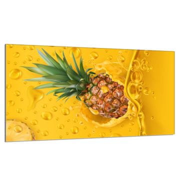 TMK Staklena zaštita za ploču za kuhanje 90x52 Ananas
