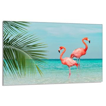 TMK Zaštitna staklena ploča za štednjak 80x52 Flamingo