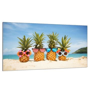 TMK Staklena zaštita za ploču za kuhanje 90x52 Ananas