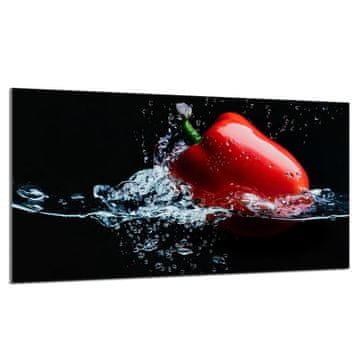 TMK Staklena zaštita za štednjak 90x52 Paprika