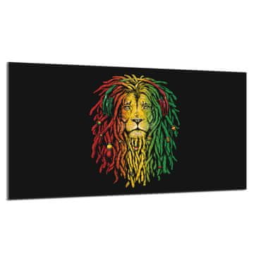 TMK Staklena zaštitna ploča za štednjak 90x52 Lav