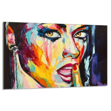 TMK Staklena zaštitna ploča za štednjak 80x52 Woman