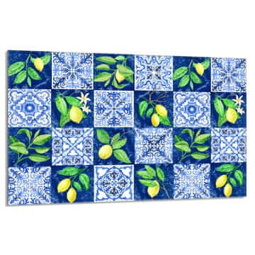 TMK Staklena zaštitna ploča za štednjak 80x52 Mosaic