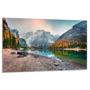 TMK Staklena zaštitna ploča za štednjak 80x52 Planine