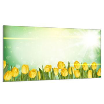 TMK Staklena zaštita za ploču za kuhanje 90x52 Tulipani