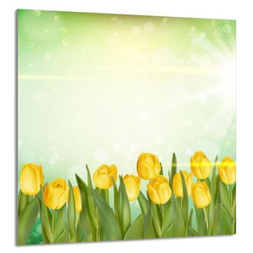 TMK STAKLENA PLOČA ZA KUHINJU 60x65 Tulipani