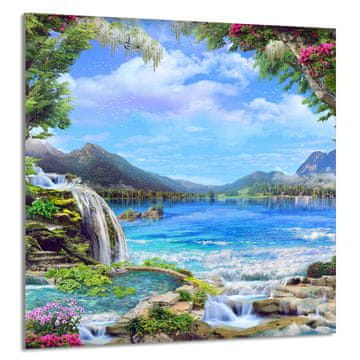 TMK STAKLENA PLOČA ZA KUHINJU 60x65 Planine