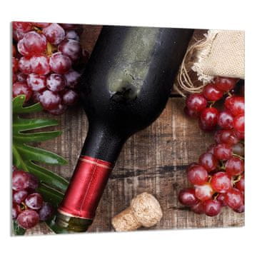 TMK STAKLENA PLOČA ZA KUHINJU 65x60 Vino
