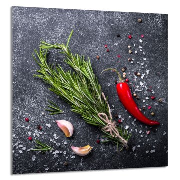 TMK STAKLENA PLOČA ZA KUHINJU 60x65 Škriljevac