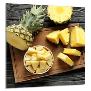 TMK STAKLENA PLOČA ZA KUHINJU 60x65 Ananas