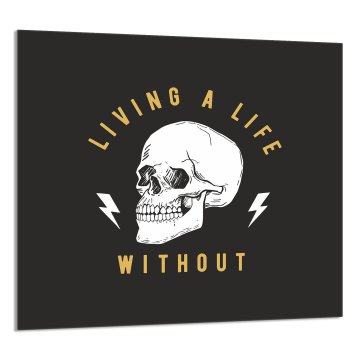 TMK STAKLENA PLOČA ZA KUHINJU 65x60 Lubanja