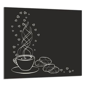 TMK STAKLENA PLOČA ZA KUHINJU 65x60 Kava