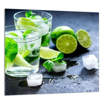 TMK STAKLENA PLOČA ZA KUHINJU 65x60 Lime