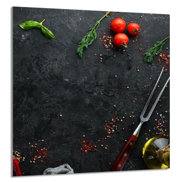 TMK STAKLENA PLOČA ZA KUHINJU 60x65 Škriljevac