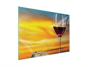 TMK ZAŠTITNA PLOČA OD STAKLENA ZA ŠTEDNJAK 70x52 ZA VINO