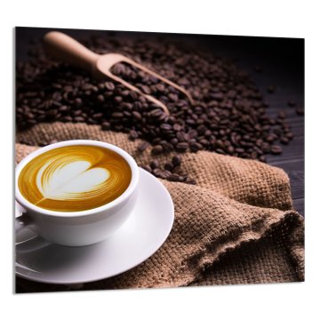 TMK STAKLENA PLOČA ZA KUHINJU 65x60 Kava