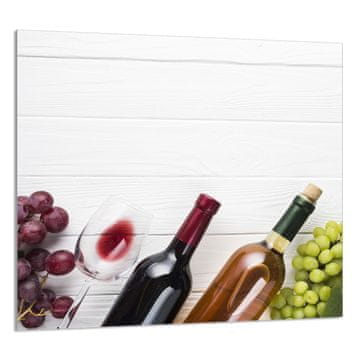 TMK STAKLENA PLOČA ZA KUHINJU 65x60 Vino