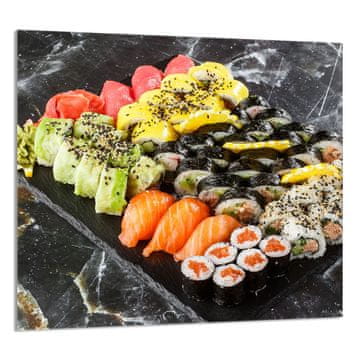 TMK STAKLENA PLOČA ZA KUHINJU 65x60 Sushi