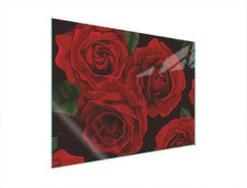 TMK ZAŠTITNA PLOČA OD STAKLA ZA ŠTEDNJAK 70x52 ROSES