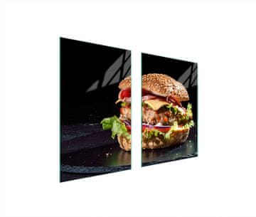 TMK ZAŠTITNA STAKLENA PLOČA ZA KUHINJU 65x52 ZA HAMBURGER