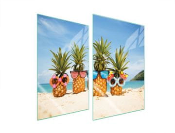 TMK ZAŠTITNA STAKLENA PLOČA ZA KUHINJU 2x35x52 ANANAS