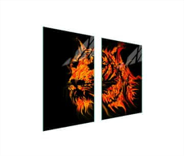 TMK ZAŠTITNA PLOČA OD STAKLA ZA KUHINJU 65x52 TIGER