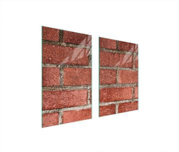 TMK ZAŠTITNA PLOČA OD STAKLA ZA KUHINJU 65x52 CIGLENA