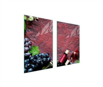 TMK ZAŠTITNI TANJUR OD STAKLENA ZA KUHINJU 65x52 ZA VINO