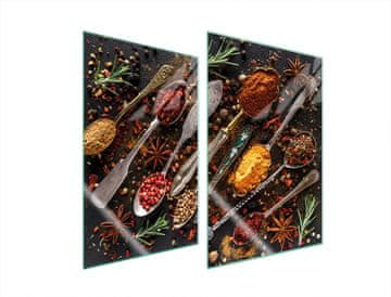 TMK ZAŠTITNI TANJUR OD STAKLENA ZA KUHINJU 2x35x52 ZAČINA