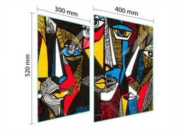 TMK ZAŠTITNA PLOČA OD STAKLA ZA ŠTEDNJAK 70x52 POP ART.